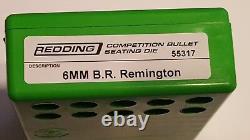 55317 Redding Competition Seating Die 6mm Br Remington Brand New Free Ship