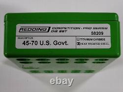 58209 Redding Traditional Competition Pro Series Die Set 45-70 Gov't New