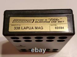 60594 Redding Type-s Elite Bushing 3-die Set 338 Lapua Mag New Free Ship