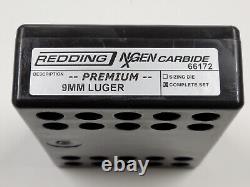 66172 Redding Premium Nxgen Carbide 3-die Set 9mm Luger Brand New