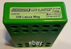 71594 Redding Type-s Neck Bushing Sizing Die 338 Lapua Mag New Free Ship