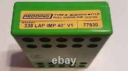 77930 Redding Type-s Bushing Custom Full Die 338 Lapua Improved 40 V1 New