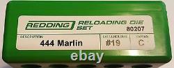 80207 Redding 444 Marlin Full Length 3-die Set Brand New Free Shipping