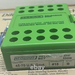 80209 Redding 3-die Full Length Die Set 45-70 Government New