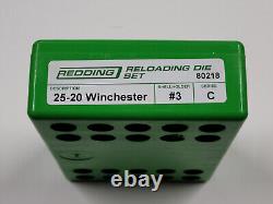 80218 Redding Standard 2-die Set 25-20 Winchester New Free Ship