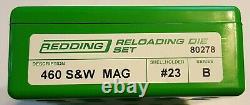 80278 Redding Standard 3-die Steel Set 460 S&w Magnum New Free Shipping