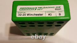 80281 Redding 3-die Full Length Die Set 32-20 Winchester New Free Ship