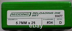 80477 Redding Standard 2 Die Set 5.7mm X 28 Brand New Free Shipping