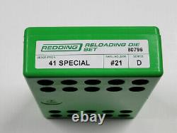 80796 Redding 3-die Straight Wall Full Length Steel Die Set 41 Special New