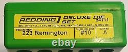 84111 Redding 3-die Deluxe (full Length/neck) Die Set 223 Remington 5.56 New