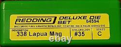 84594 Redding 3-die Full Length / Neck 338 Lapua Mag Deluxe Die Set Brand New