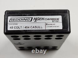 87191 Redding Nxgen Carbide Sizing Die 45 Colt/454 Casull Brand New