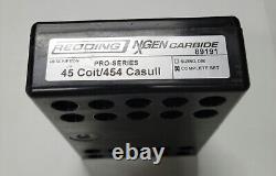 89191 Redding Nxgen Carbide Pro Series Die Set 45 Colt/454 Casull Brand New