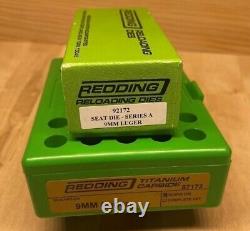 9mm Redding Ti-Carbide Die Set P/n 87172, 92172