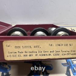 Ch 4d Die Com 8mm Lebel Rev 3 Die Set Case & Forming & #12 Sh Nos