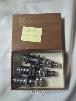 Custom Stainless Sterling Arms Reloading Dies Set Of 3 For. 38 Spl &. 357 Mag