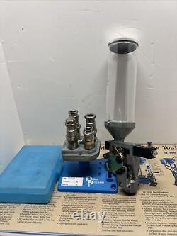 Dillon 45 Acp Carbide 3 Die Lot 550 Tool Head & P-die Stand Powder Measure ++