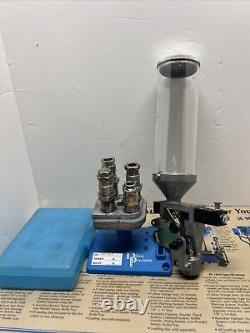 Dillon 45 Acp Carbide 3 Die Lot 550 Tool Head & P-die Stand Powder Measure ++