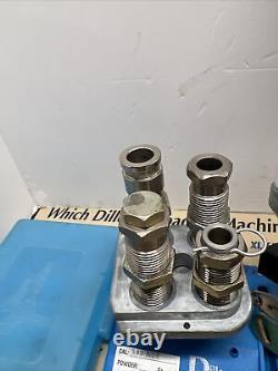 Dillon 45 Acp Carbide 3 Die Lot 550 Tool Head & P-die Stand Powder Measure ++