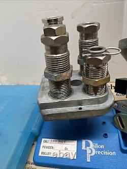 Dillon 45 Acp Carbide 3 Die Lot 550 Tool Head & P-die Stand Powder Measure ++