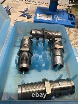 Dillon 45 Acp Carbide 3 Die Lot 550 Tool Head & P-die Stand Powder Measure ++