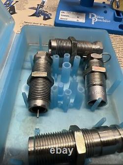 Dillon 45 Acp Carbide 3 Die Lot 550 Tool Head & P-die Stand Powder Measure ++