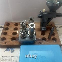 Dillon Lot 9 MM 3 Die Set 550 Kit Powder Measure, Funnel F, P-die & Tool Head