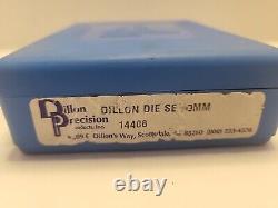 Dillon Precision 14406 9mm Pistol 3 Three Die Set Carbide Handgun Dieset Steel