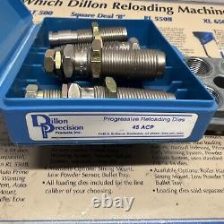 Dillon Precision Carbide 3 Die Set 45 Acp Reloading Tool Head & P-die