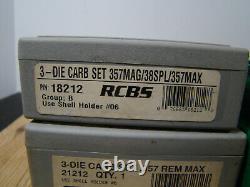 FOUR RELOADING DIES RCBS 357MAG. 38SPL, 357 MAX, 44-40 & Lee 8x57 Mauser