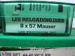 FOUR RELOADING DIES RCBS 357MAG. 38SPL, 357 MAX, 44-40 & Lee 8x57 Mauser