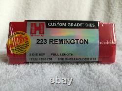 HORNADY New Dimension Two-Die 546228 Free Bullet Tray 223 Remington 5.56 NATO