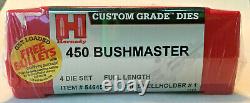 Hornady 546452 450 Bushmaster-Full Length 4-Die Set Custom Grade Dies