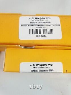 L. E. Wilson Stainless Neck Die -6MM/6.5MM Creedmoor Micrometer Top Inline Seater