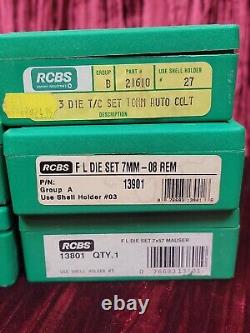 LARGE Lot RCBS Reloading Dies & Accessories Shotgun Rifle gun