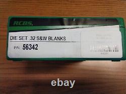 RCBS. 32 S&W BLANK die set, #56342 NEW