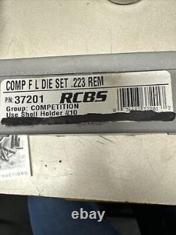 RCBS Competition FL 2 Die Set. 223 REM Micrometer Reloading Hunting Ammo #37201