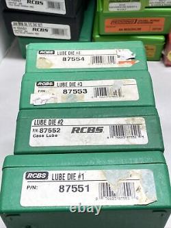 RCBS Lube Die #1 MNP 87551 #2 MNP 87552 #3 MNP 87443 #4, MPN 87554 Lot Of 4 RCBS