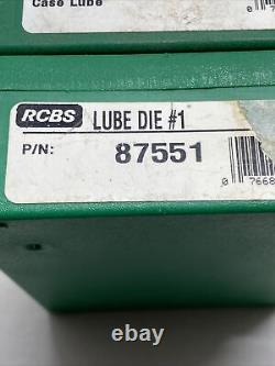 RCBS Lube Die #1 MNP 87551 #2 MNP 87552 #3 MNP 87443 #4, MPN 87554 Lot Of 4 RCBS