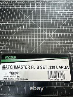 RCBS MatchMaster. 338 Lapua Comp FL Bushing Set 16608 Precision Reloading