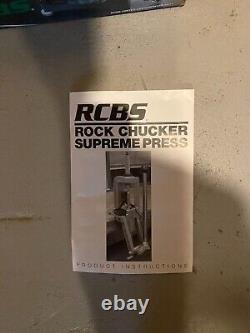 RCBS Rock Chucker Supreme Master Reloading Kit 09361 model 505/ With T/C Die Set