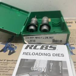 Rcbs 224 Wby Mag Fl Reloading Die Set #56755 Nos Nice