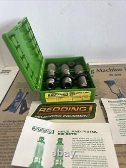 Redding 25-06 Remington Deluxe 3 Die Set & #3 Sh # 80120 Nos