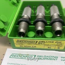 Redding 26 Nosler Deluxe 3 Die Set # 84262 Nos Free Shipping