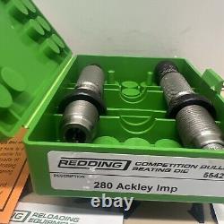 Redding 280 Ackley Imperial Competition Seating Die Set 2 Nos # 55428