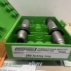 Redding 280 Ackley Imperial Competition Seating Die Set 2 Nos # 55428