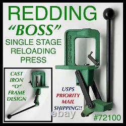 Redding Boss Reloading Press Single Stage Cast Iron O Frame Press #72100