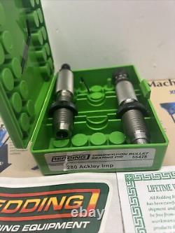 Redding Full (2) Die Set 280 Ackley Imp Competition #55428 Nos