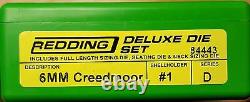 Redding Reloading 6mm Creedmoor Deluxe Bottleneck Die Sizing Set 84443