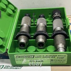 Redding Type S Bushing Style Neck Sizing Dies Set Of 3 # 71107 Nos